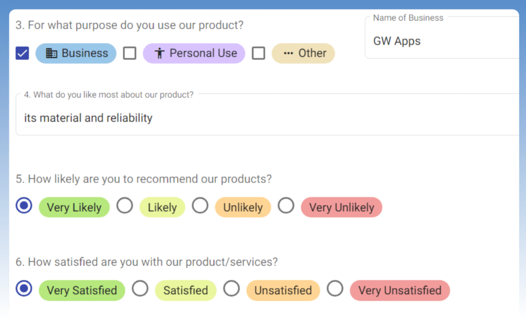 Customer Surveys