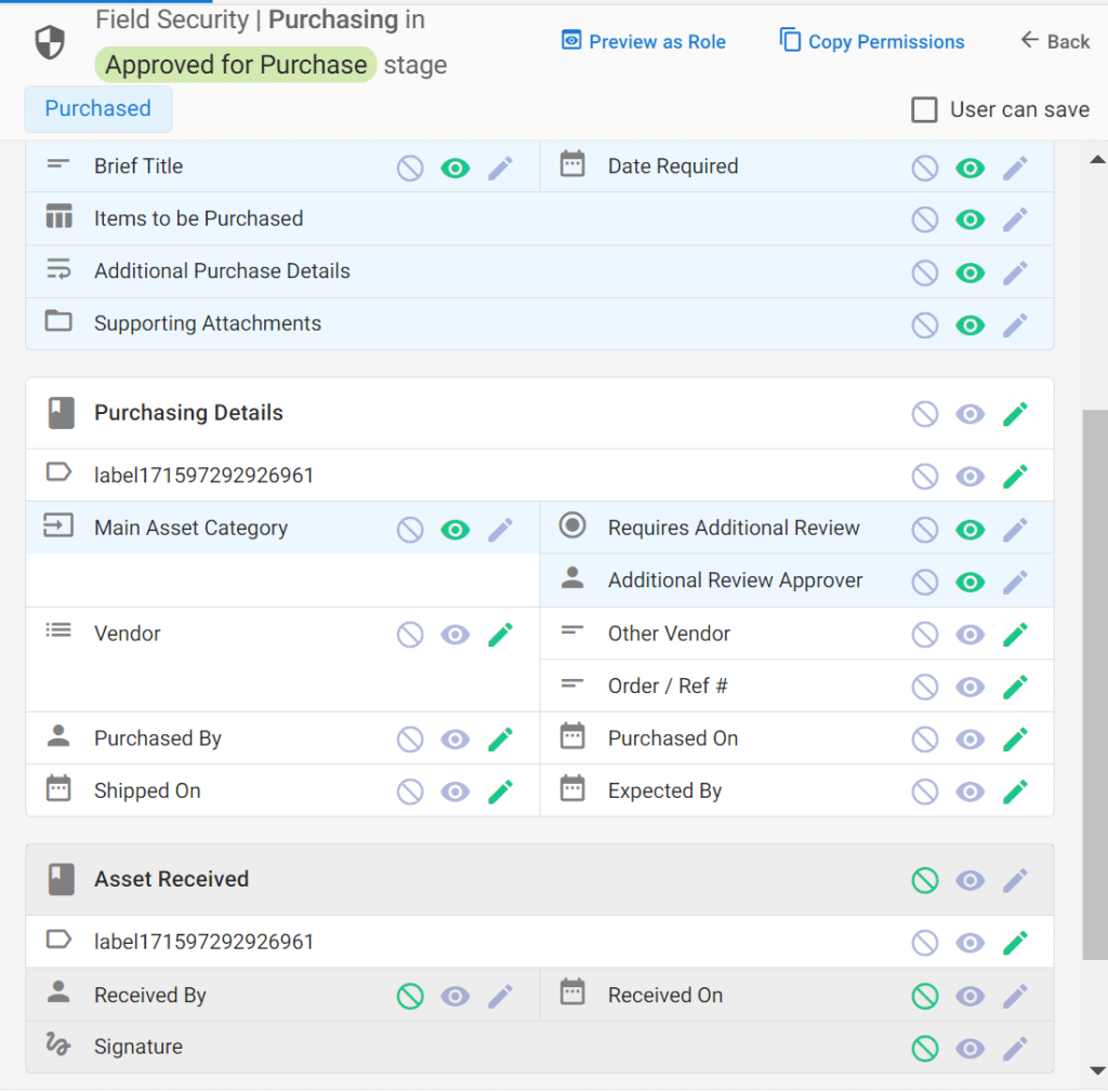 GW Apps Permissions