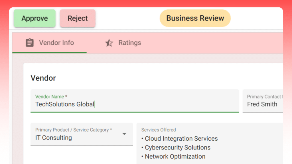 Vendor Onboarding