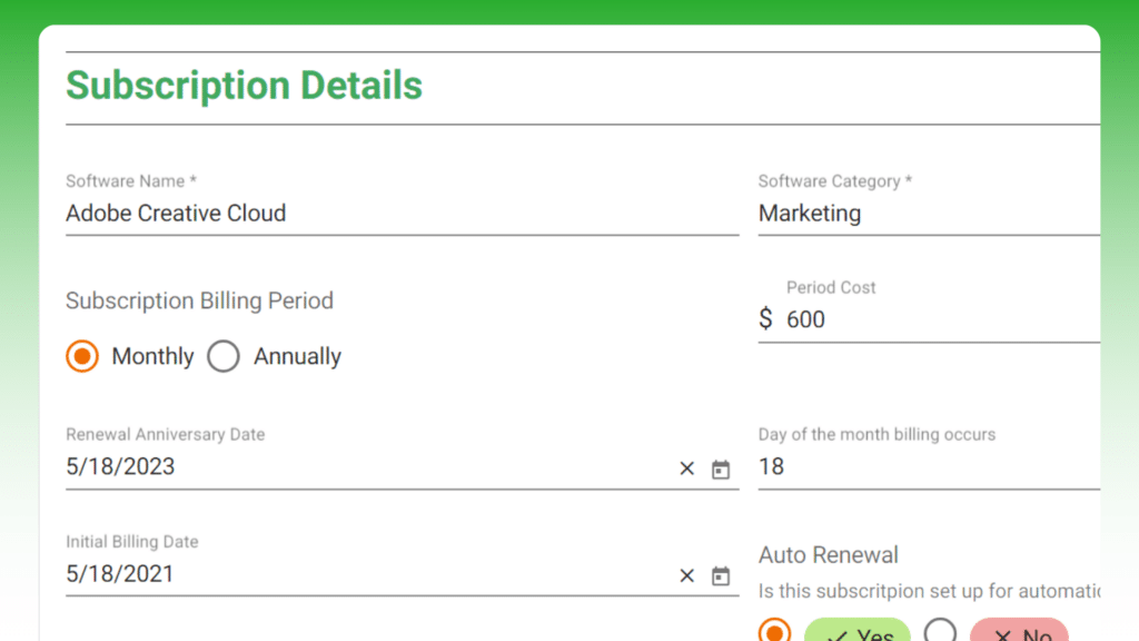 Software & SaaS Management