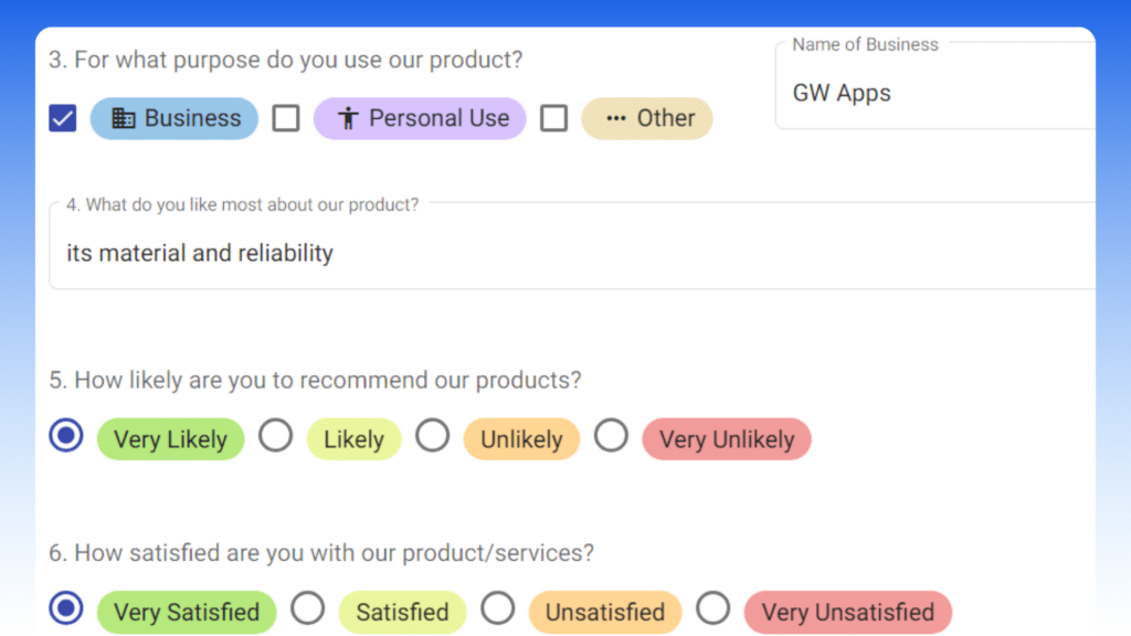 Customer Surveys